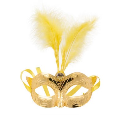 Maska-Venetian Mask Gold